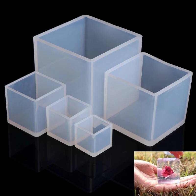 

2022 New DIY Silicone Pendant Mold Jewelry Making Cube Resin Casting Mould Craft Tool New