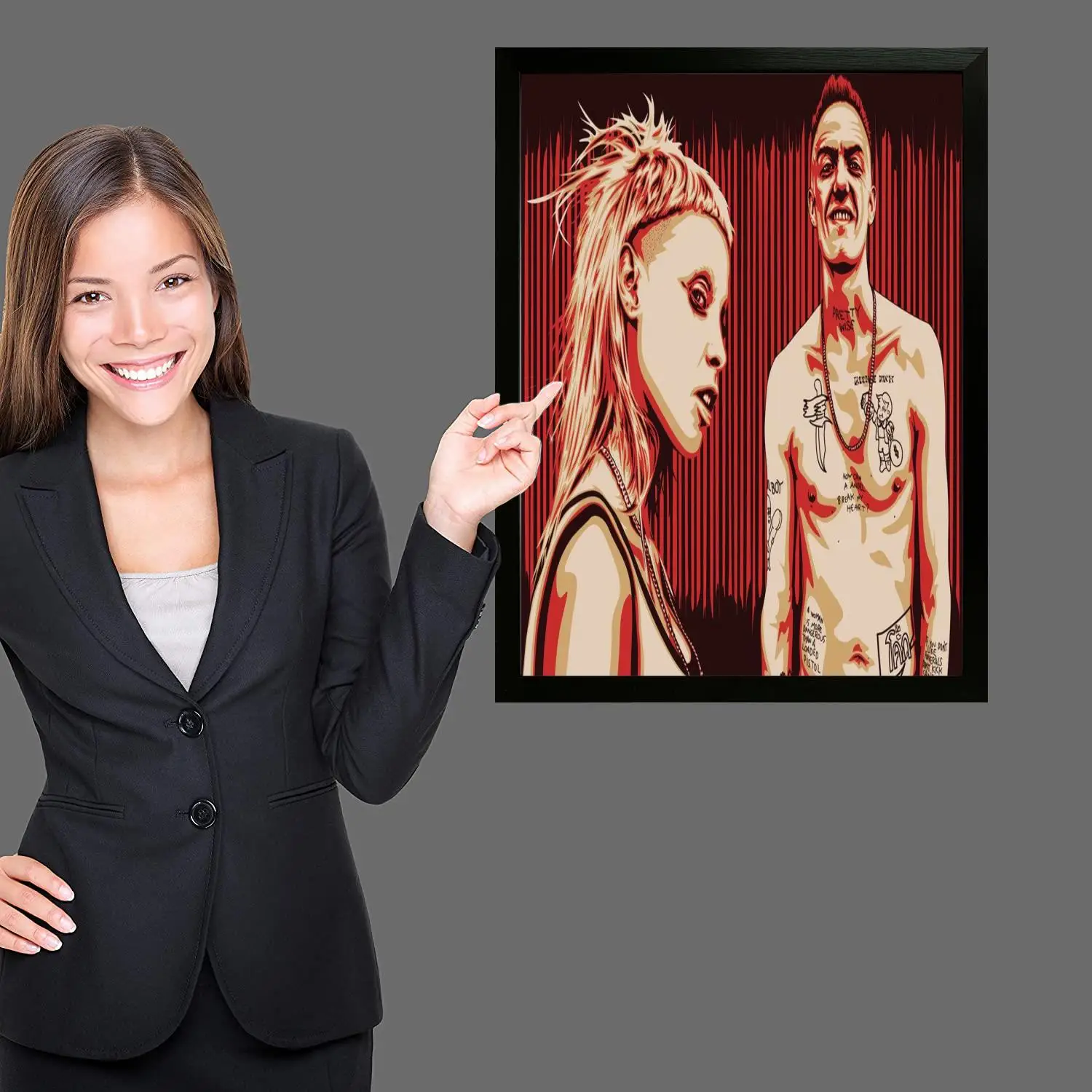 Художественный постер die antwoord band на холсте