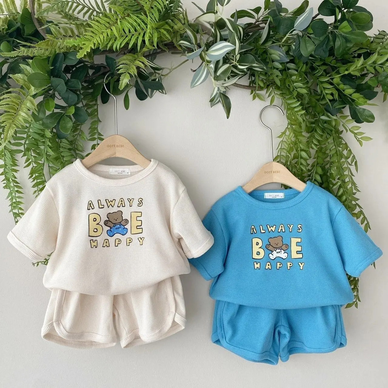 

Cute Baby Bodysuits Newborn Rompers Baby Clothing Waffle Cotton Set Korean Cartoon Bear Toddler Summer One Piece Jumpsuit