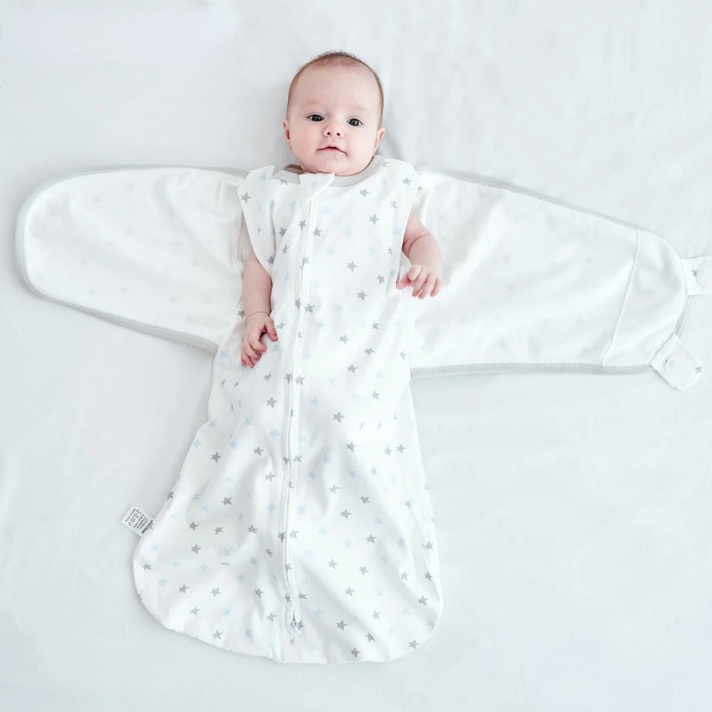 

Four Seasons Baby Cotton Anti-Startle Baby Swaddle Sleeping Bag Baby Anti-Kick Quilt Newborn Swaddling Quilt Gro-Bag