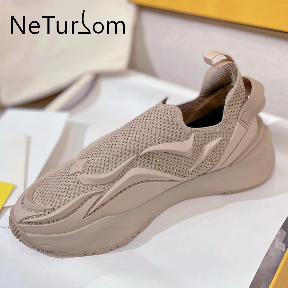 

Легкие эластичные летающие кроссовки, повседневная сетчатая дышащая удобная обувь для бега, женская брендовая Вулканизированная обувь, весна-лето