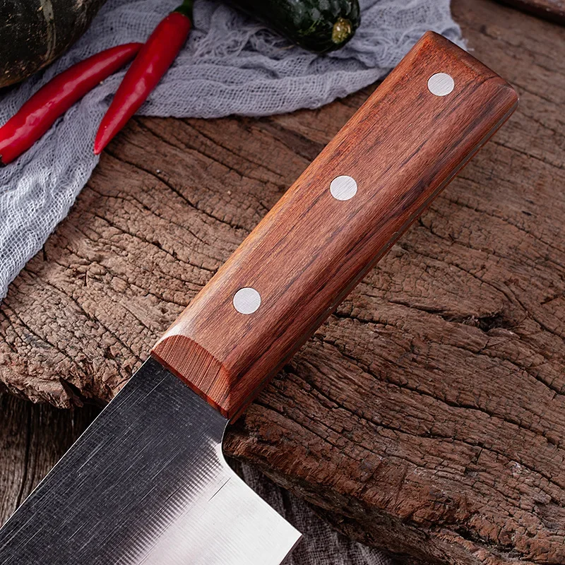 Ручные кованые кухонные ножи столовые приборы нож мясника для нарезки мяса