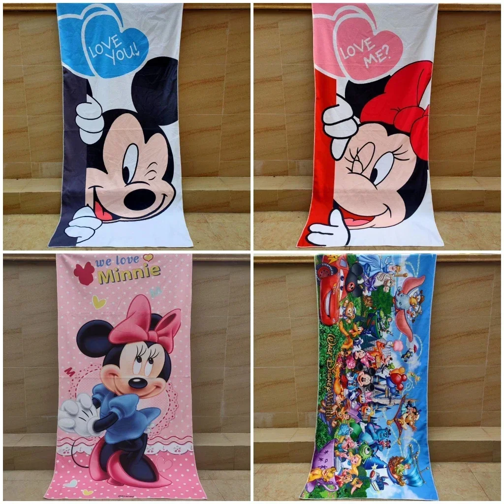 Банное полотенце MINISO Микки и Минни Маус 75x150 см