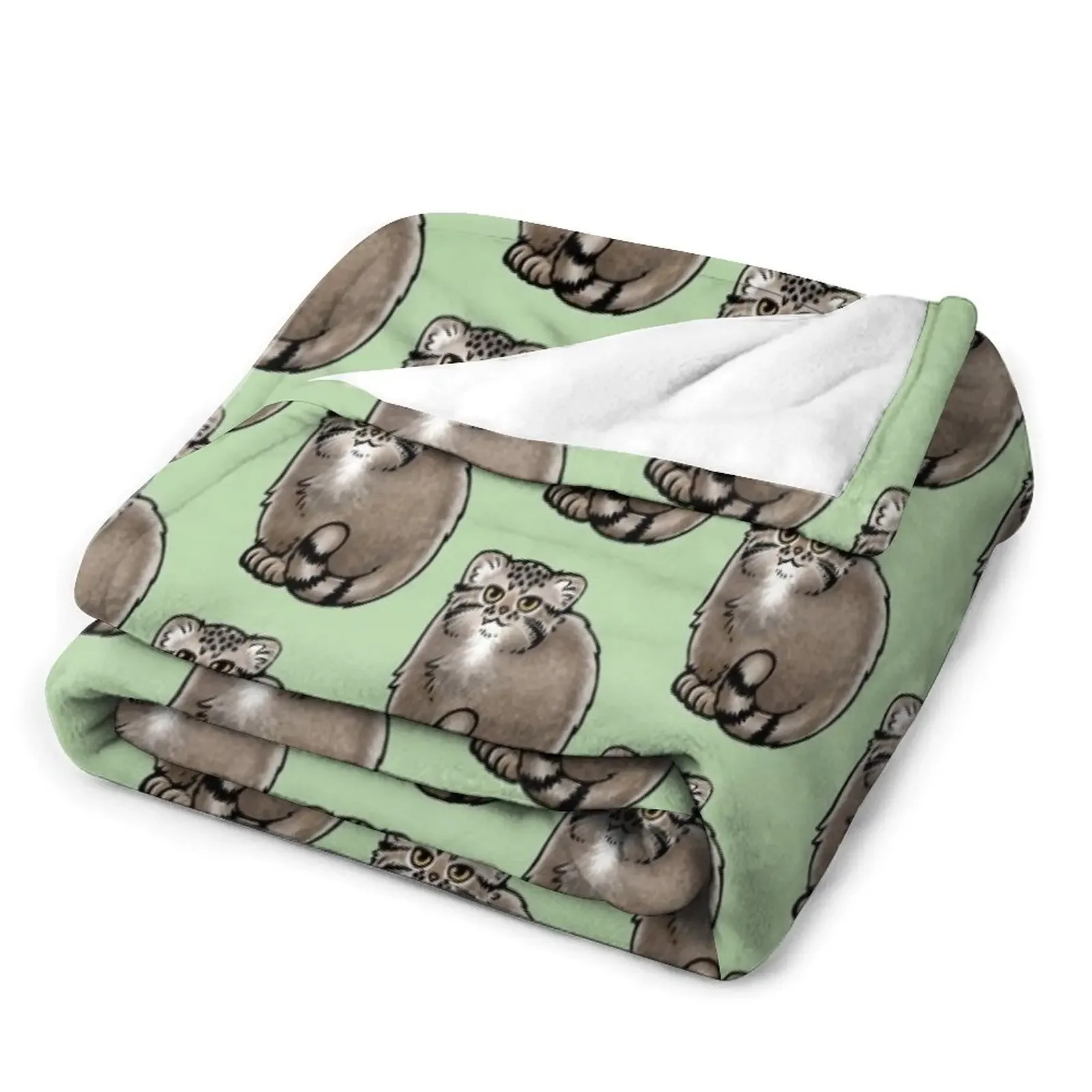 Одеяло Pallas's Cat / Manul для кошек Роскошный дизайнерский теплый зимний косплей