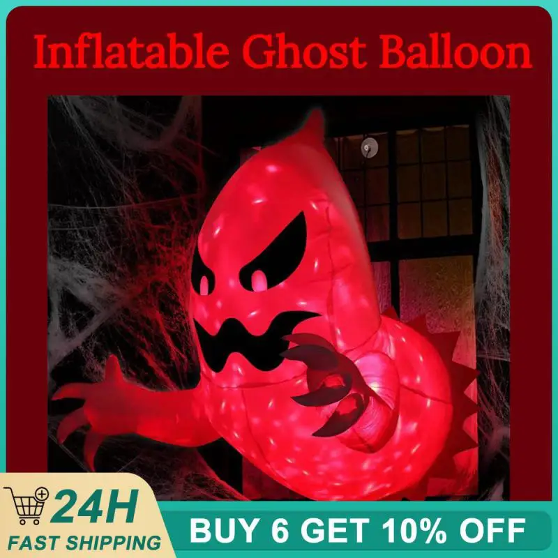 

Ghost Inflatable Ornament Eye-catching Easy To Install Party Supplies Inflatable Ghost Decoration Fashion Indoor Scary Creepy