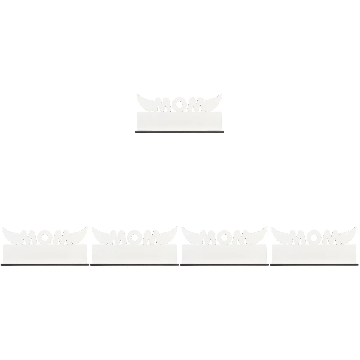 

5x Funny Premium Creative Wing Design Diy Home Decor Simulation Blank Picture Frame Table Ornament for Party