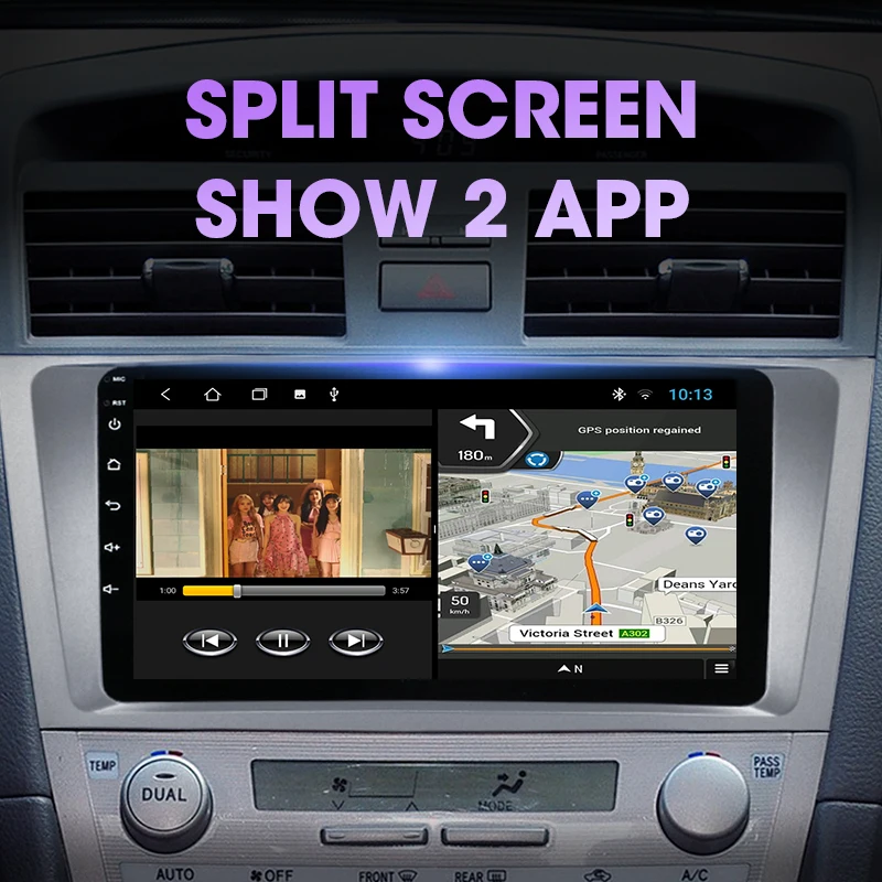 $86.19 JMCQ Android 11 4G DSP CarPlay Car Radio Multimidia Video Player Navigation GPS For Toyota Camry 40 50 2006-2011 2 din dvd