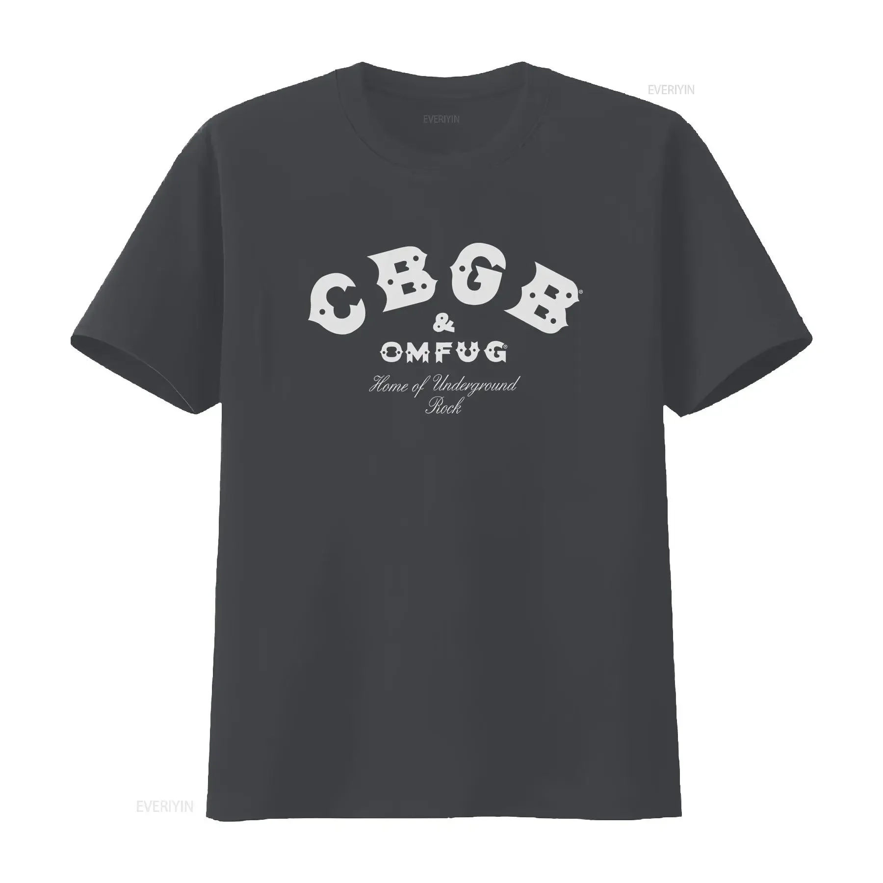 Фото Футболка CBGB OMFUG Classic Logo T Shirt Licensed Home Of Underground Rock, черная, винтажная, стильная, унисекс, стрейч, уличная одежда №4