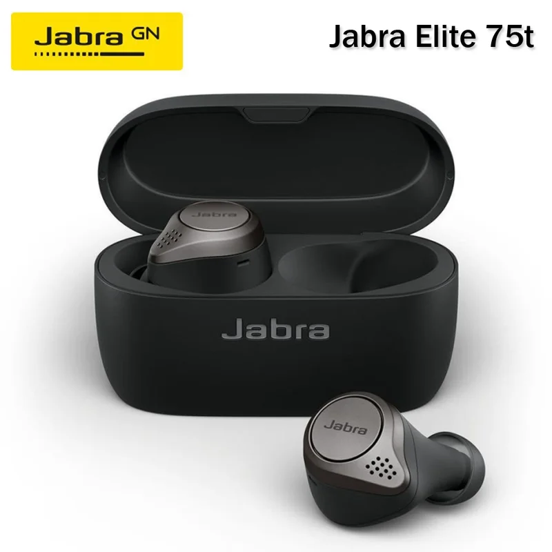 

Jabra Elite 75t True Wireless Bluetooth-compatible Earphone Sports Noise Reduction Headset Music Game Headphones Ipx5 Waterproof