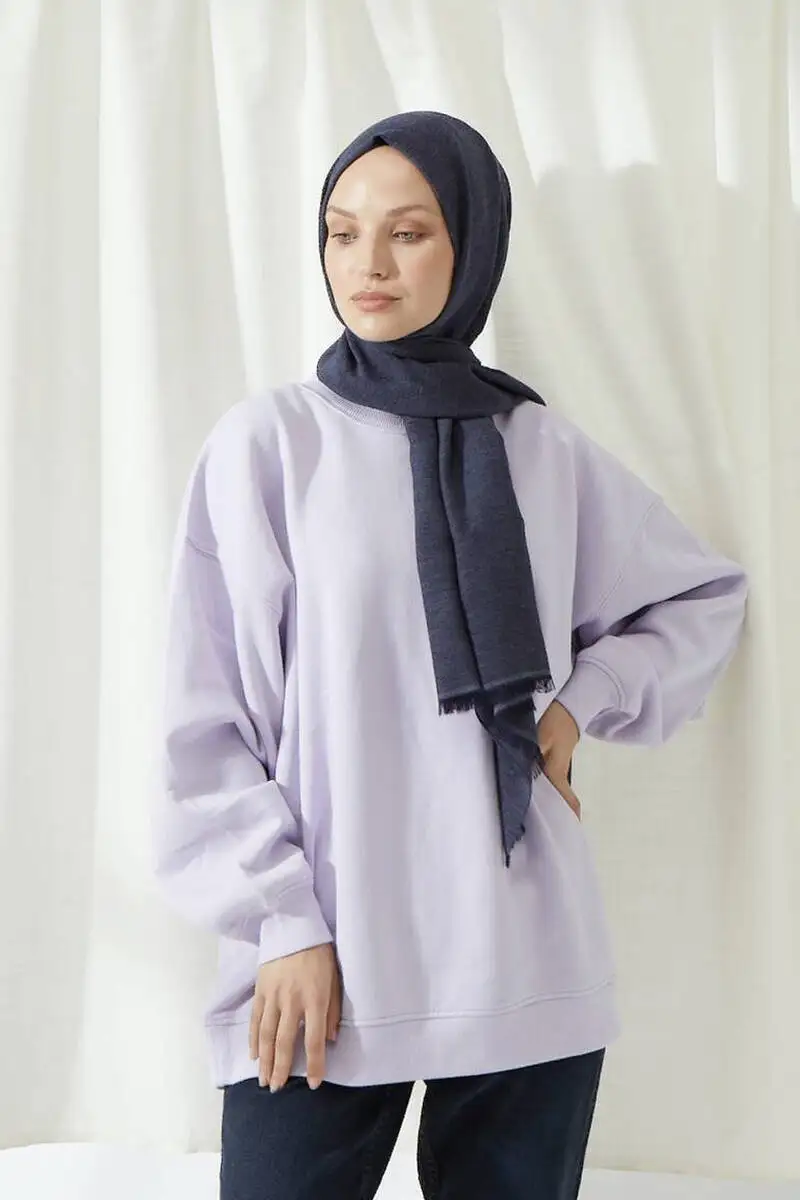 

Miray Bamboo Cotton Shawl Denim Blue