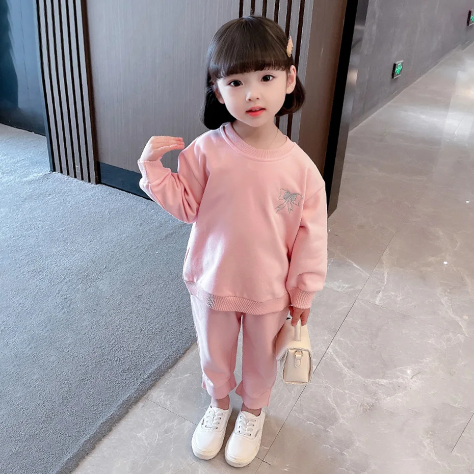 

Kids Clothes Sweatshirt + Pants Clothes For Girls Spring Autumn Clothes For Girls Casual Style Childrens Clothing