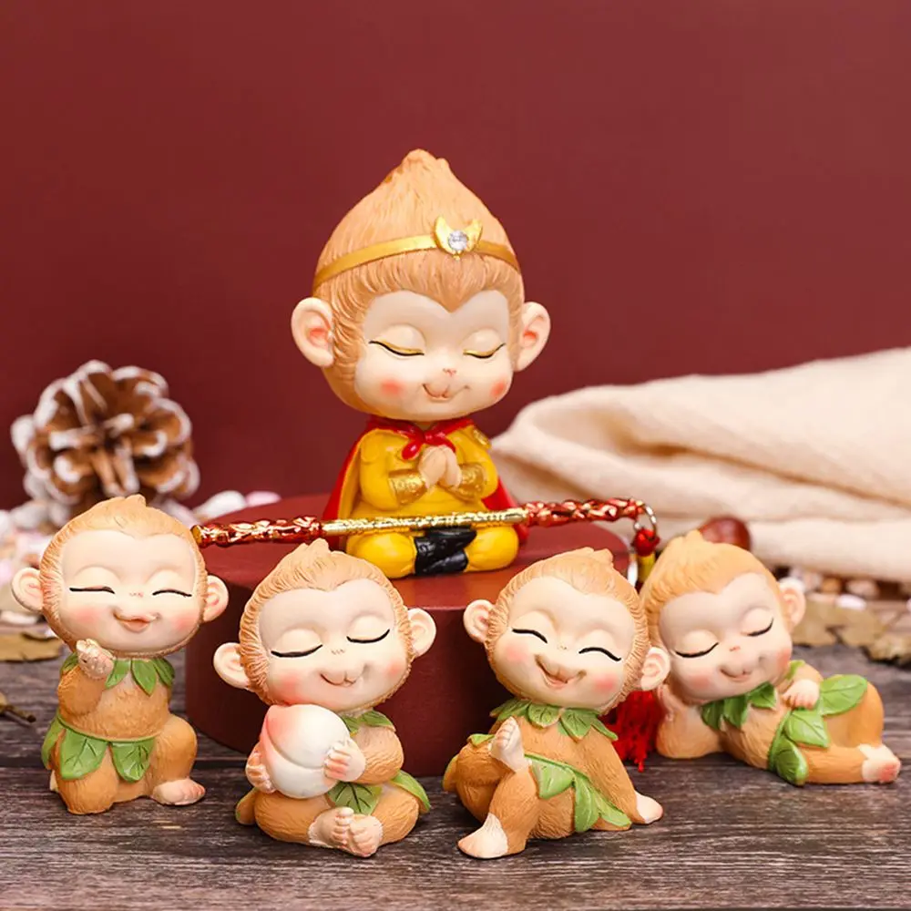 Модель игрушечной статуи из смолы скульптура украшение Wukong фигурка обезьяны