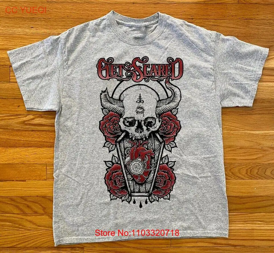 Редкая хлопковая футболка Get Scared Band подарок для фаната серая от S до 5XL