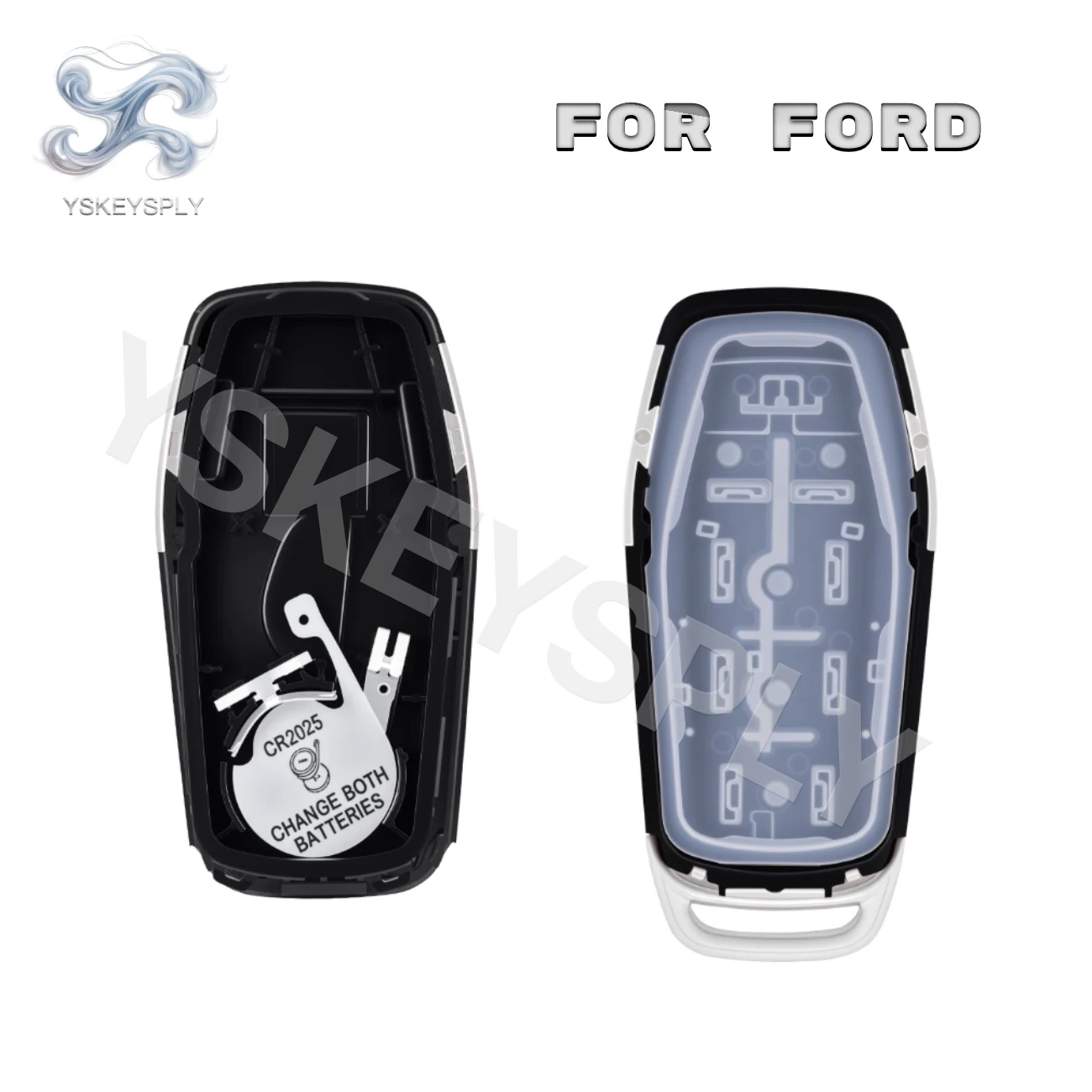Фото Для Ford Edge Fusion Explorer Mustang: Умный дистанционный ключ ID49 902 МГц, 5 кнопок, бесключевой доступ, M3N-A2C31243300, с чистым лезвием №3