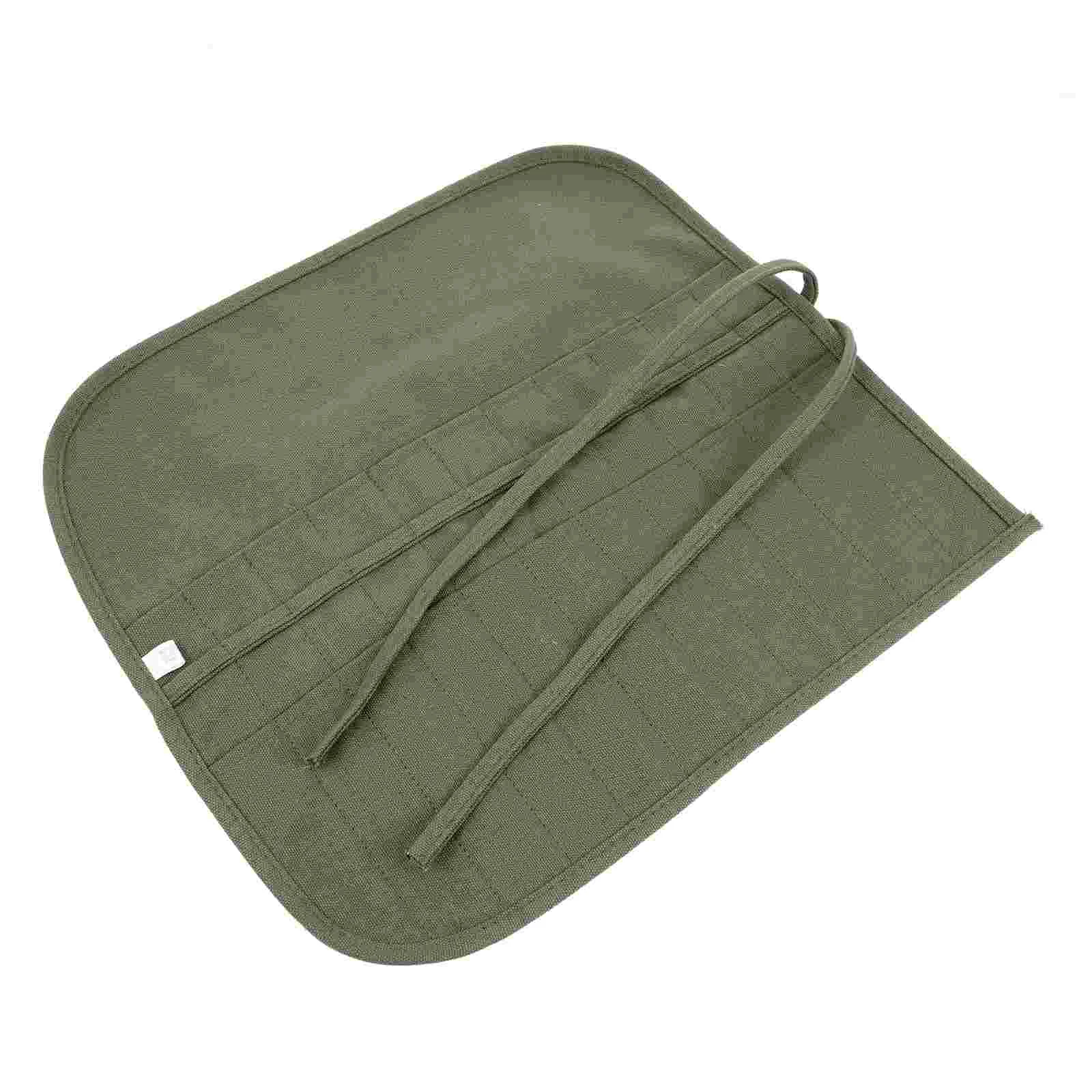 

Canvas Pencil Roll Multi-function Pen Roll Household Pencil Case Brush Accessory