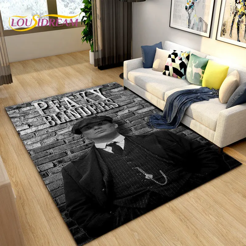 

Peaky Blinders Tommy Shelby Area Rug Large,Carpet Rug for Living Room Bedroom Sofa Doormat Decoration,Kitchen Non-slip Floor Mat