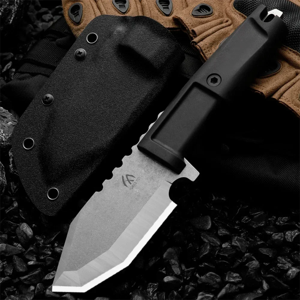 HUANGFU Высококачественный уличный нож из стали с фиксированным лезвием N690 для