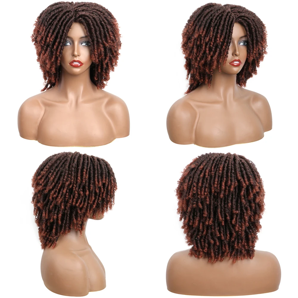 Парик Bellqueen Dreadlock Синтетический Мягкий натуральный Плетеный крючком парик Омбре