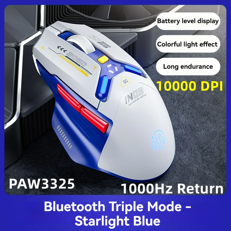 Беспроводная Bluetooth игровая мышь PMW3325, 10000DPI, 2,4 ГГц | AliExpress
