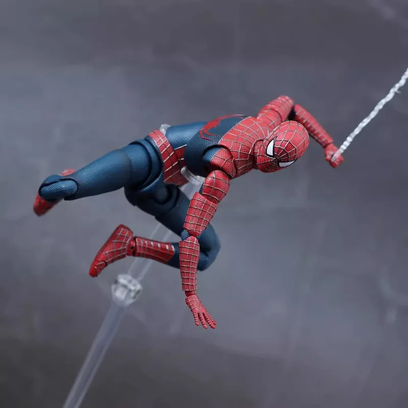 Фото Коллекционная фигурка Человека-паука Тоби (14 см) от CT TOYS SHF, подвижная, для декора рабочего стола, модель-конструктор, подарок №4
