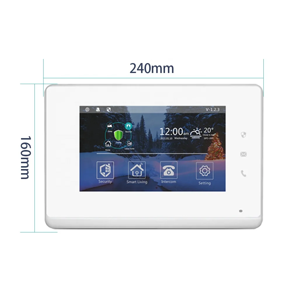 

Home Security Audio Intercom 2 Way video door phone alarm home system smart video 7 Inches intercom video door bell