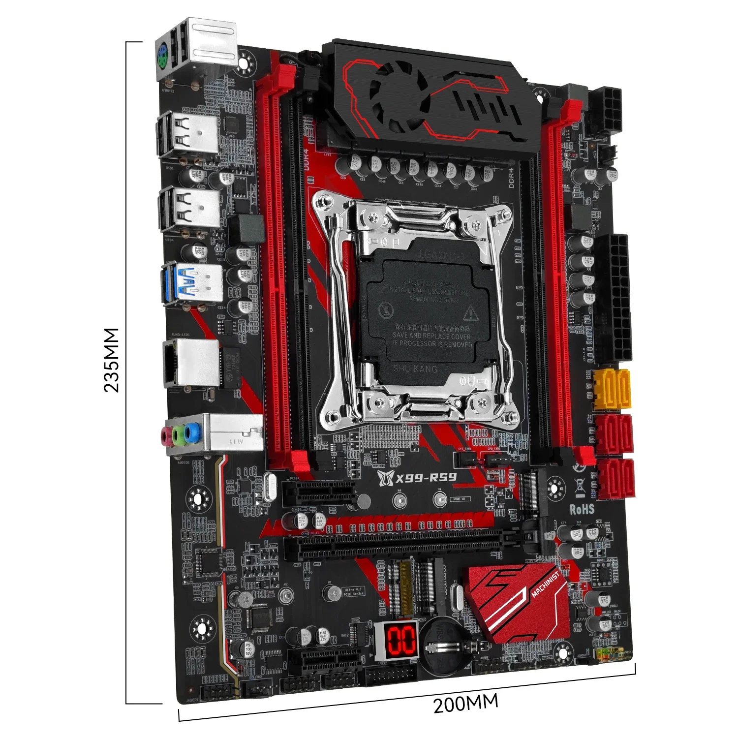 MACHINIST X99 RS9 материнская плата Combo LGA 2011-3 Xeon E5 2680 V4 комплект ЦП 1 * DDR4 16 Гб ОЗУ 2400 МГц