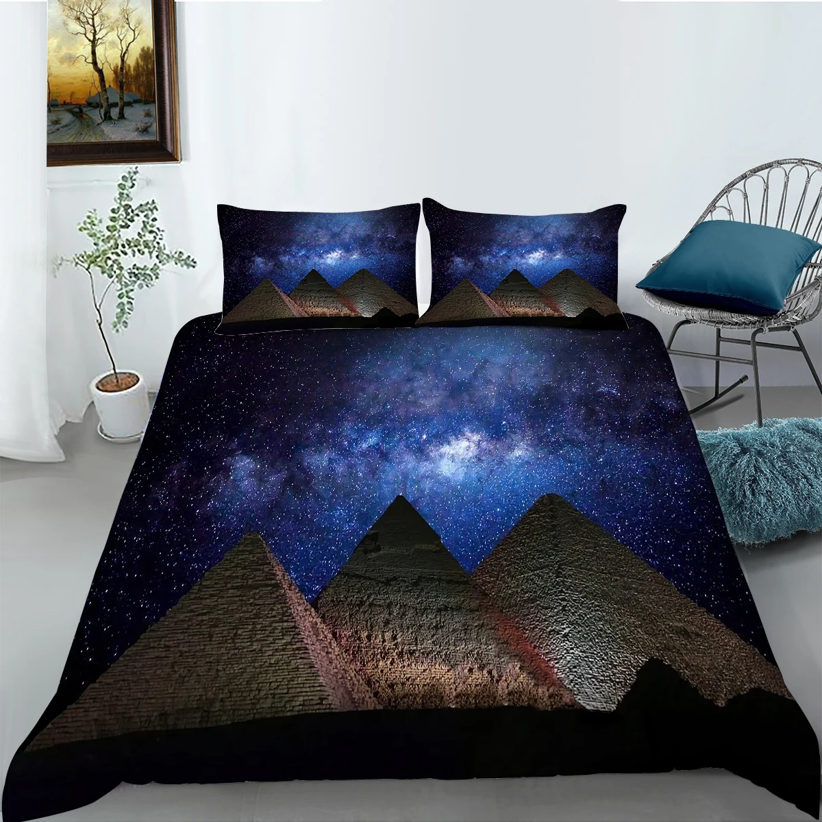 Комплект мягкого постельного белья в европейском стиле с 3d Цифровым рисунком