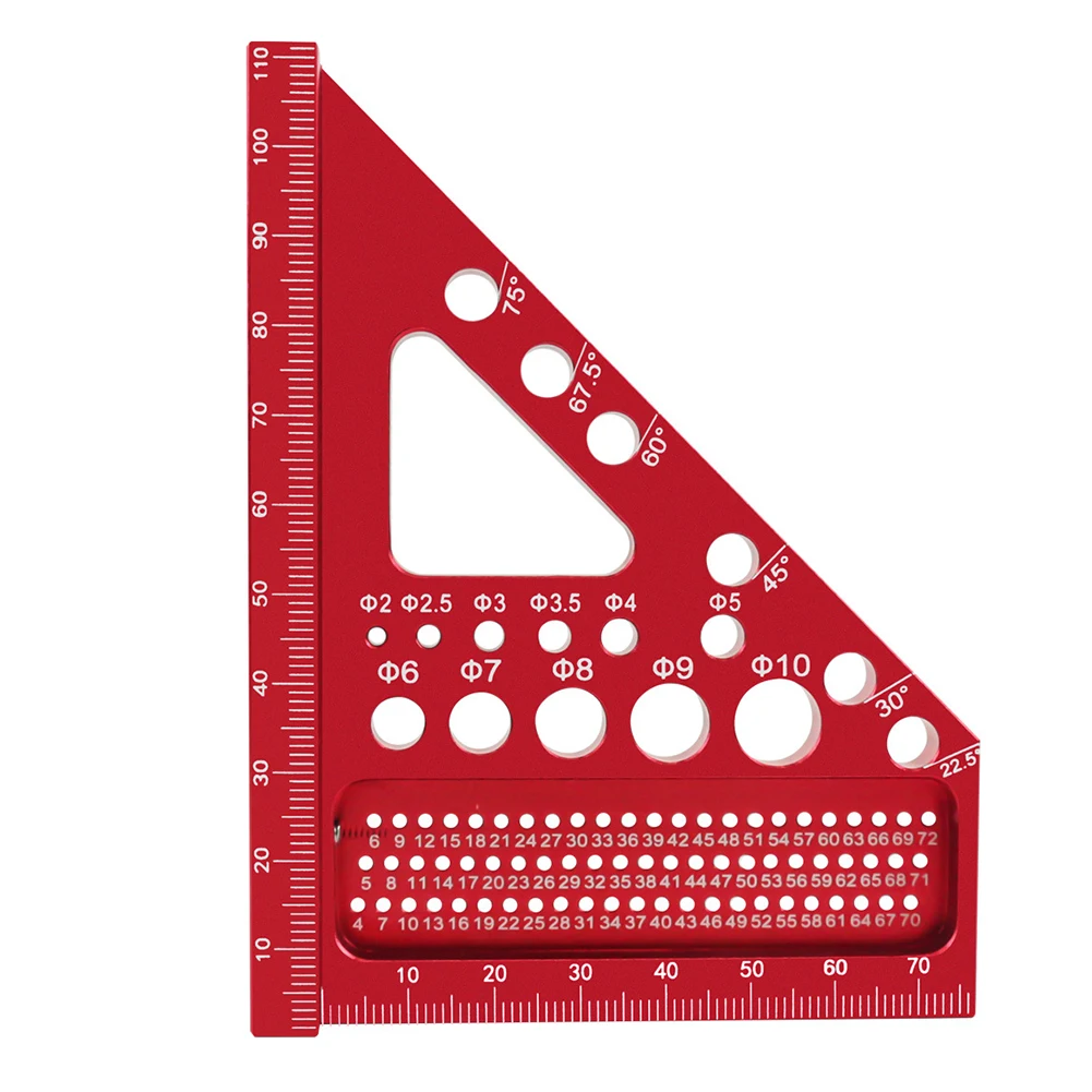 Деревообработка треугольная линейка алюминиевый сплав квадратный транспортир
