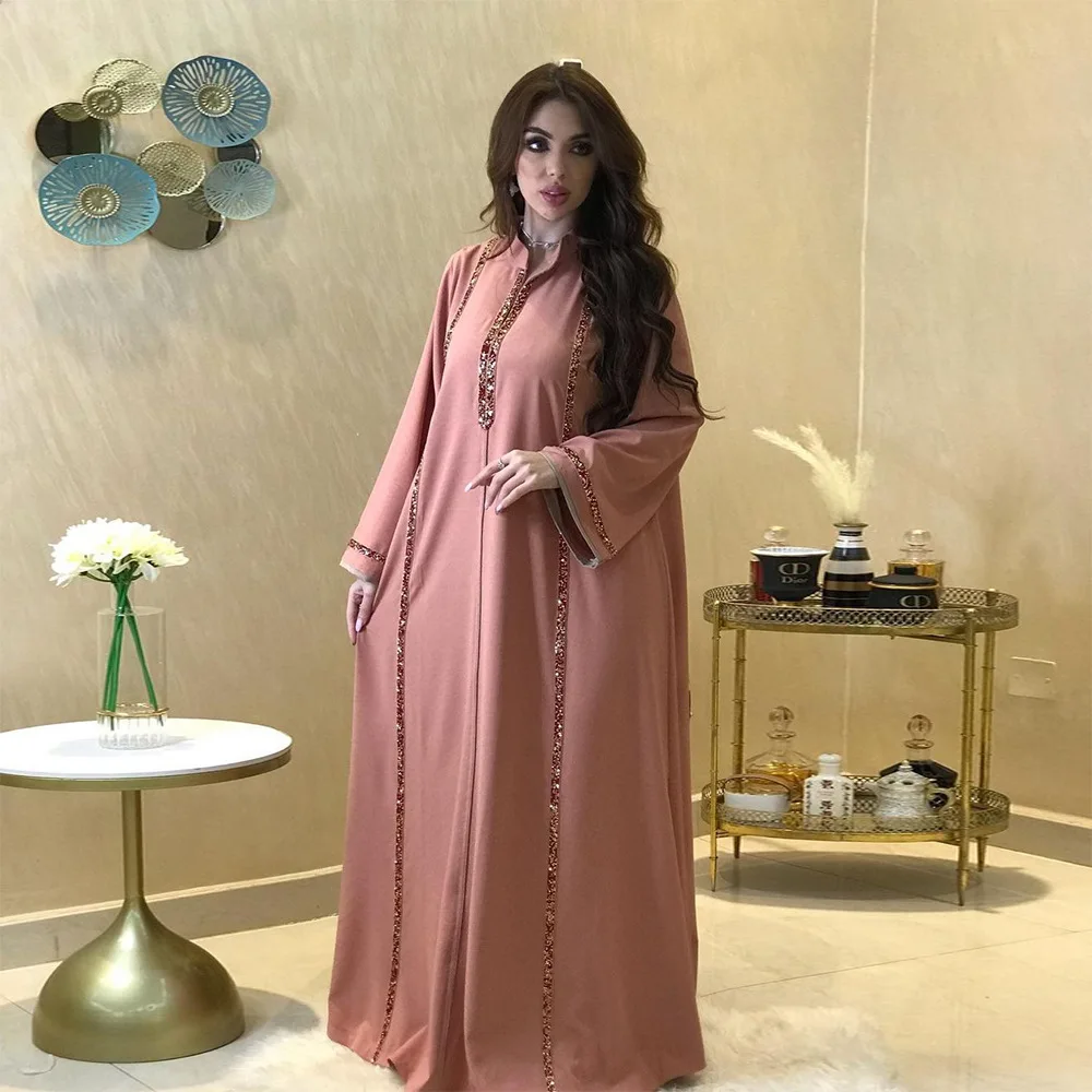 

Ramadan Hijab Dress Muslim Eid Abaya Jilbab Khimar Dresses Abayas for Women Kaftan Turkey Robe Femme Musulmane Islam Clothing