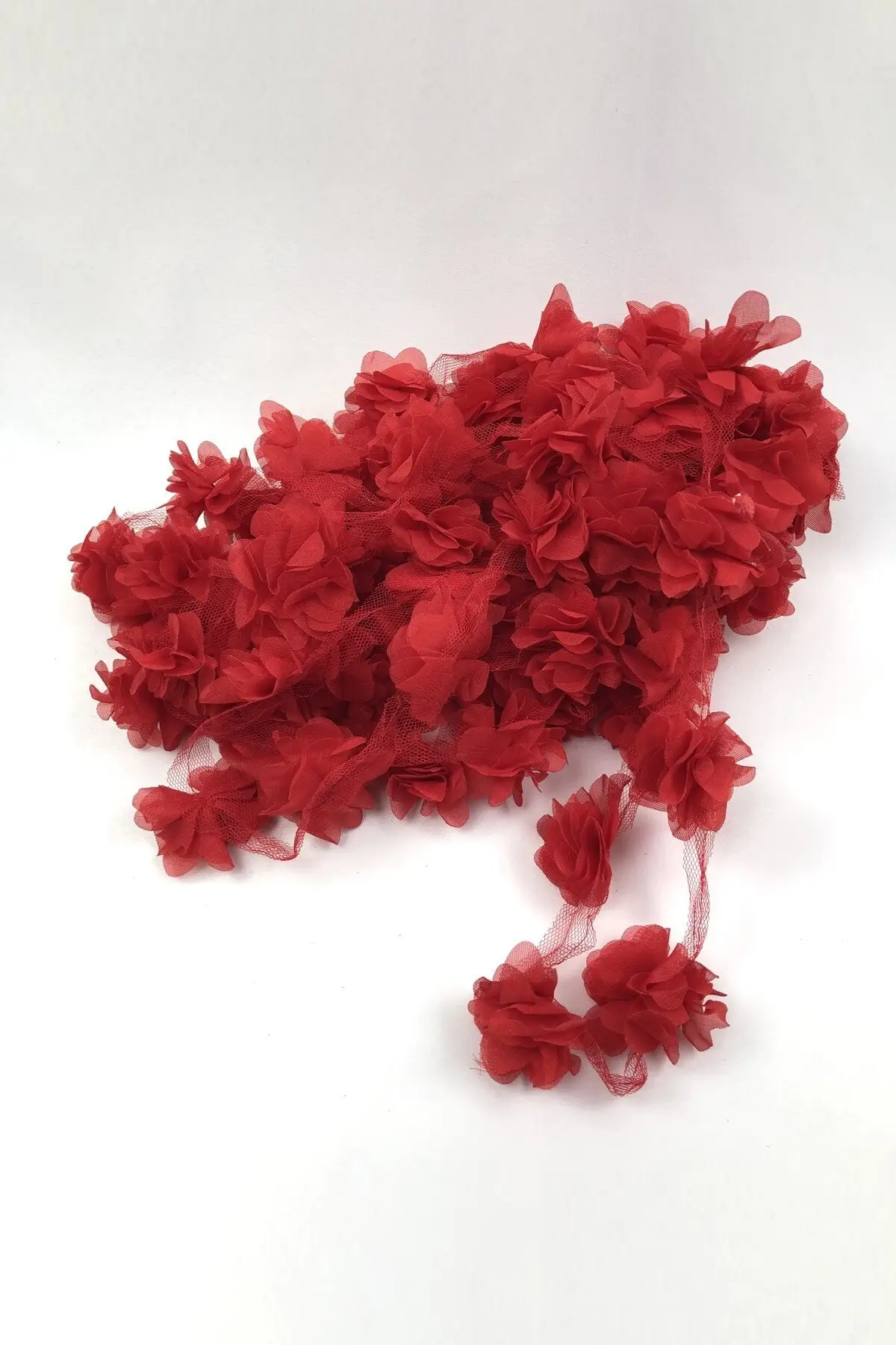

Red tulle flower laser cut decorative strip hobby supplies & entertainment life