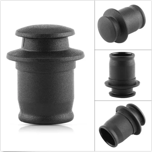 Купи Universal Car Cigarette Lighter Plug Cover Cap 2.1-2.2cm Black Socket Waterproof Plug Dust Cover Cap Car Interior Parts за 142 рублей в магазине AliExpress