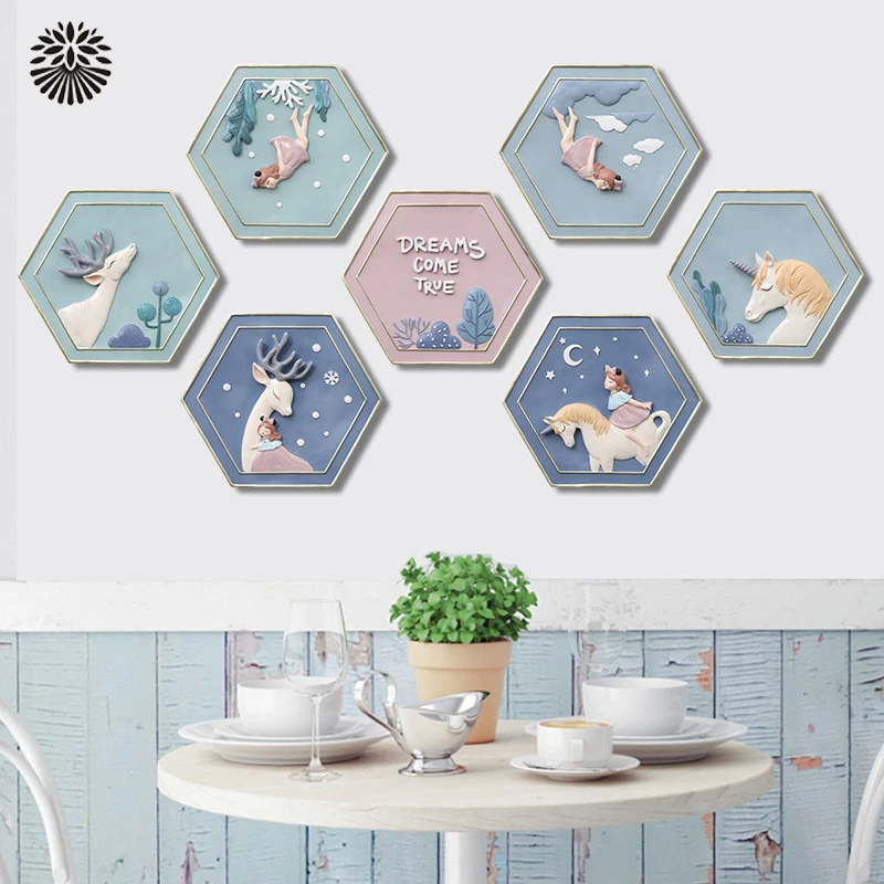 

Сказочное лесное животное настенное украшение, настенное креативное украшение для гостиной, дивана