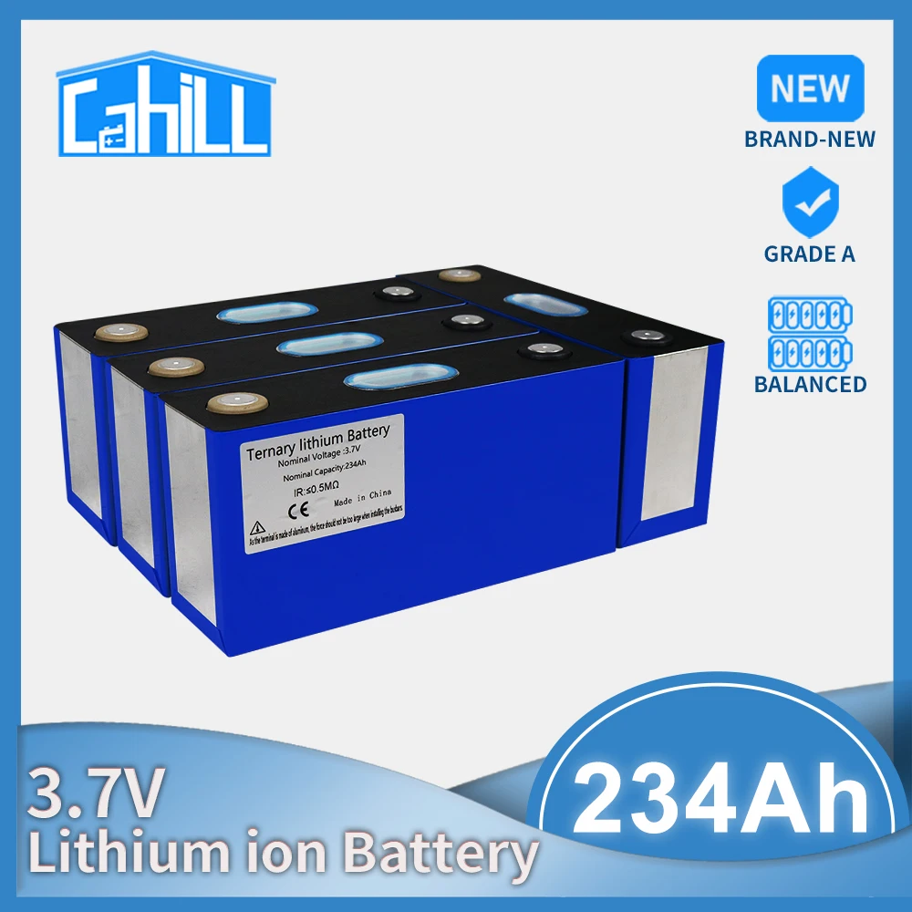

NCM Lithium Battery 3.7V 200Ah 234AH 3/7/10/13PCS Grade A New Prismatic High Capacity for Scooter Electric Boat Forklift EV RV