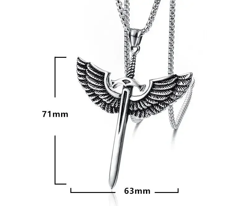 CHUANGCHENG винтажный кулон из нержавеющей стали для мужчин ожерелье цепочка