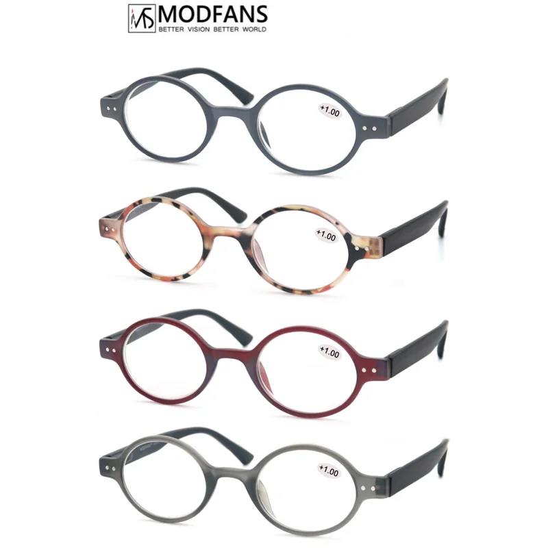 

B613 Men Eyeglass Round Vintage Women Reading Glasses Light Weight With Spring Hinge Easy To Carry