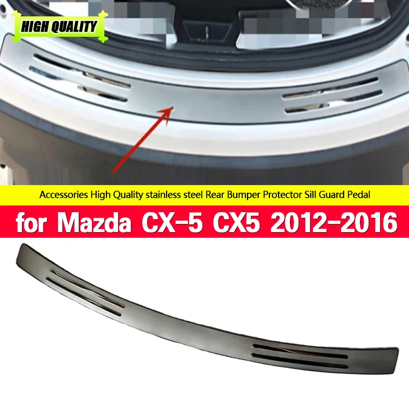 

Car Styling for Mazda CX-5 CX5 2012-2016 Stainless Steel Rear Styling Rear Bumper Protector Sill Trunk Tread Plate Trim
