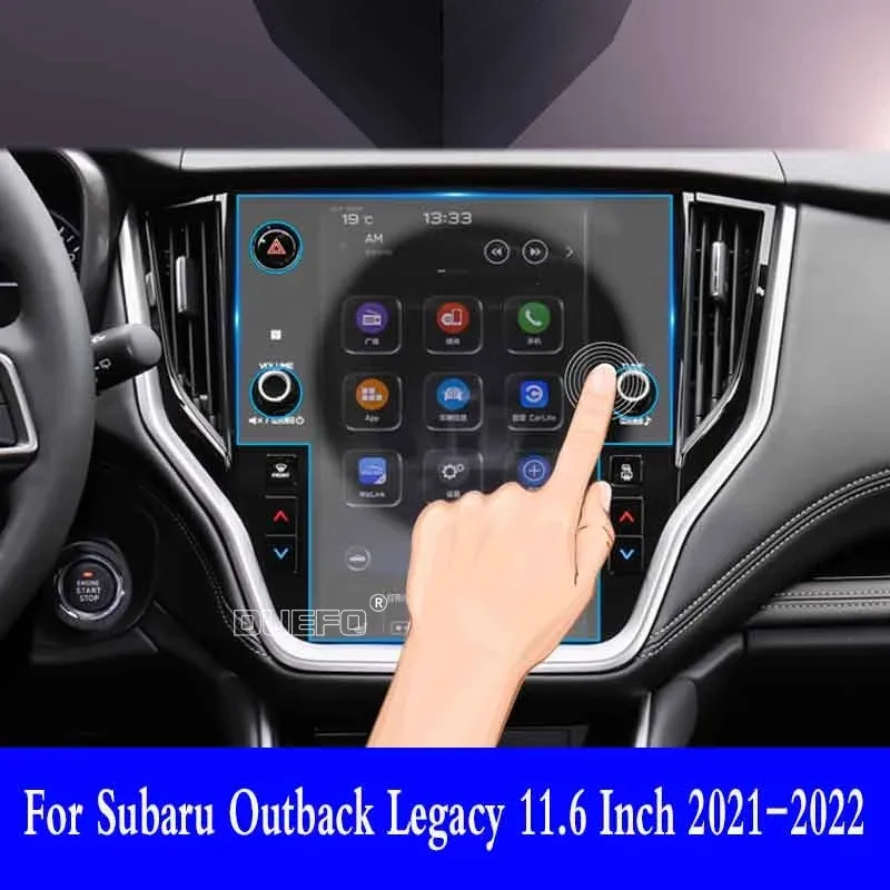 

For Subaru Outback Legacy 11.6 Inch 2021-2022 GPS Navigation Screen Tempered Glass Protective Film Car Interior Sticker