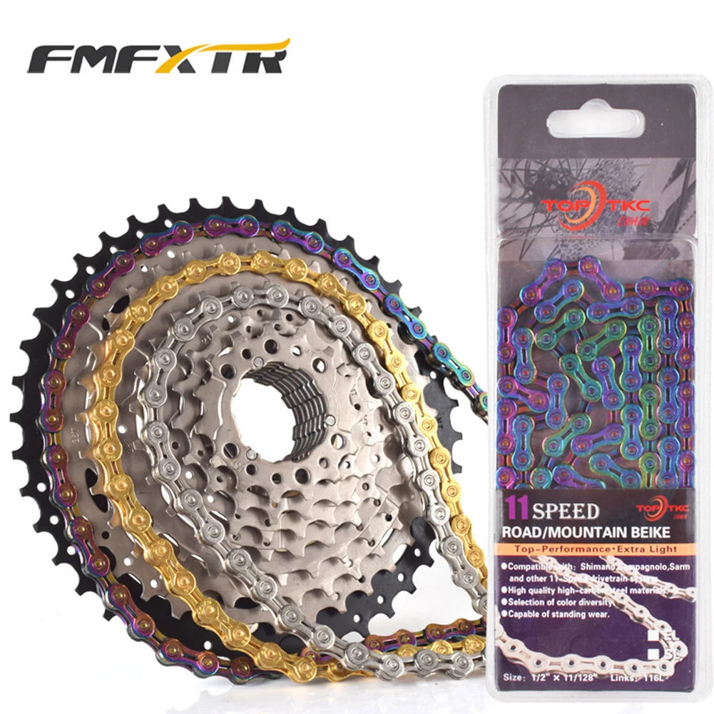 

Bike Hollow Chain 10/11 Speed Bicycle Chain 116L MTB Road Bike Steel Variable Speed Chain Cycling Accessories