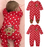 my first christmas baby romper girl clothes cartoon deer long sleeve xmas newborn jumpsuit infant outfits christmas clothing