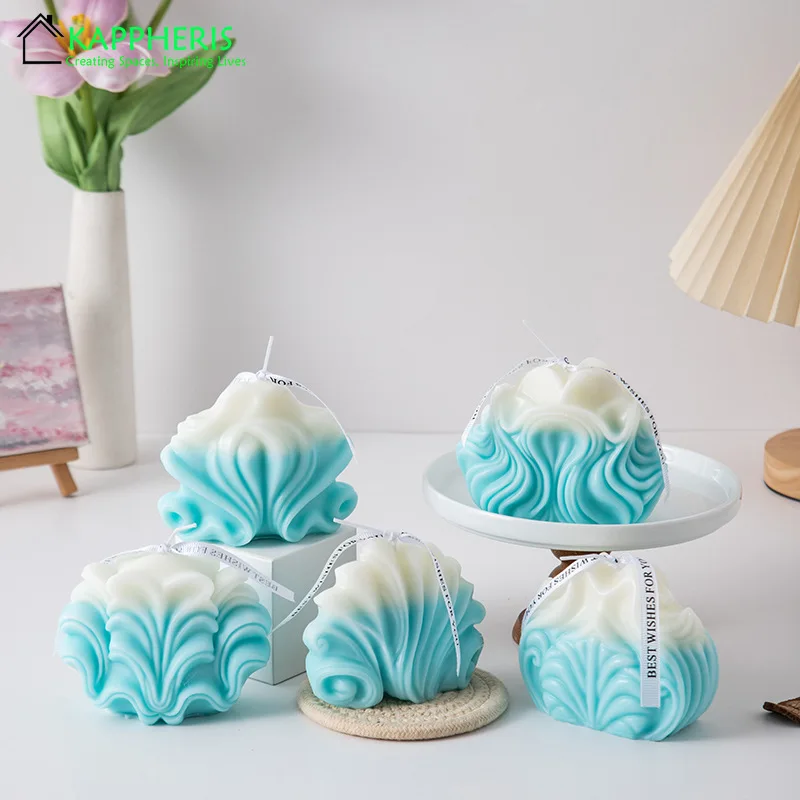 Крутящиеся ароматические свечи синие крутящиеся домашние декоративные