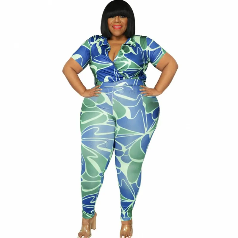 

African Clothes For Women 2 Piece Set Shirt Top And Pant Suits Sets Summer Fashion Dashiki Print Casual African Clothing Outfits