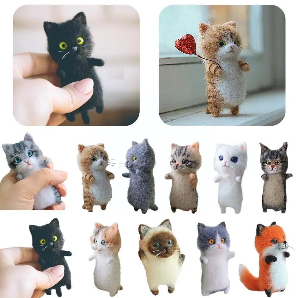 Kawaii и интересные игрушки ручной работы Diy Шерсть Войлок необработанный продукт подарок плюшевые игрушки наборы НЕОБРАБОТАННАЯ музыка Pokin ... (art.: 3920c008caecb) - 3920c008caecb