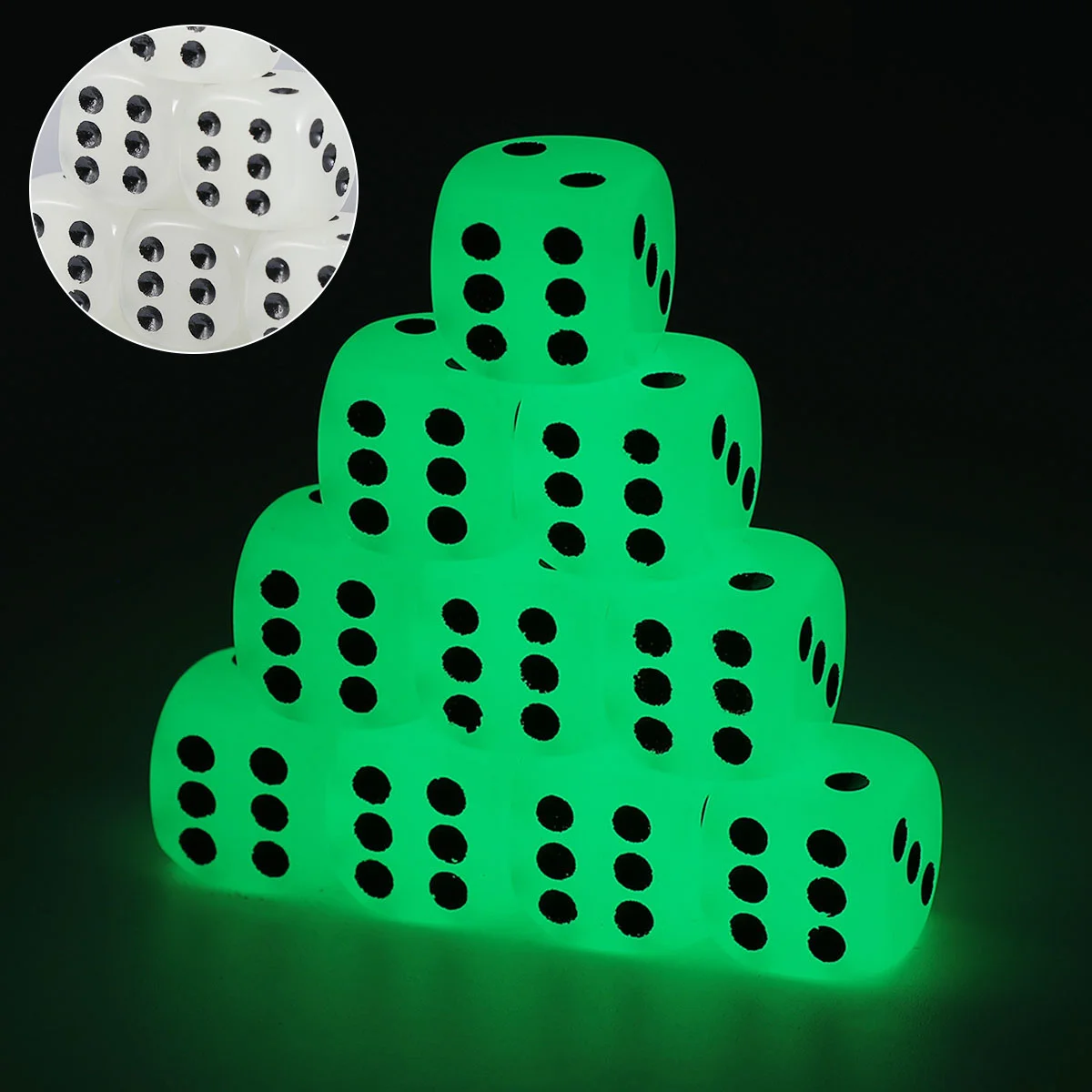 

Dice Game Glow The Dark Glowing Dices Up Light Games Board Set Sided Led Bulk Playing Role Lighted Polyhedral Math Flash