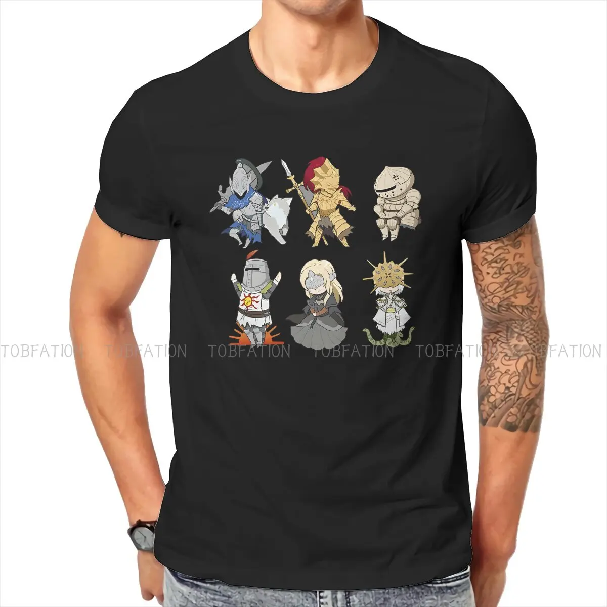 

Dark Souls Chibi Tshirt Homme Men's Polyester Clothes Blusas T Shirt For Men
