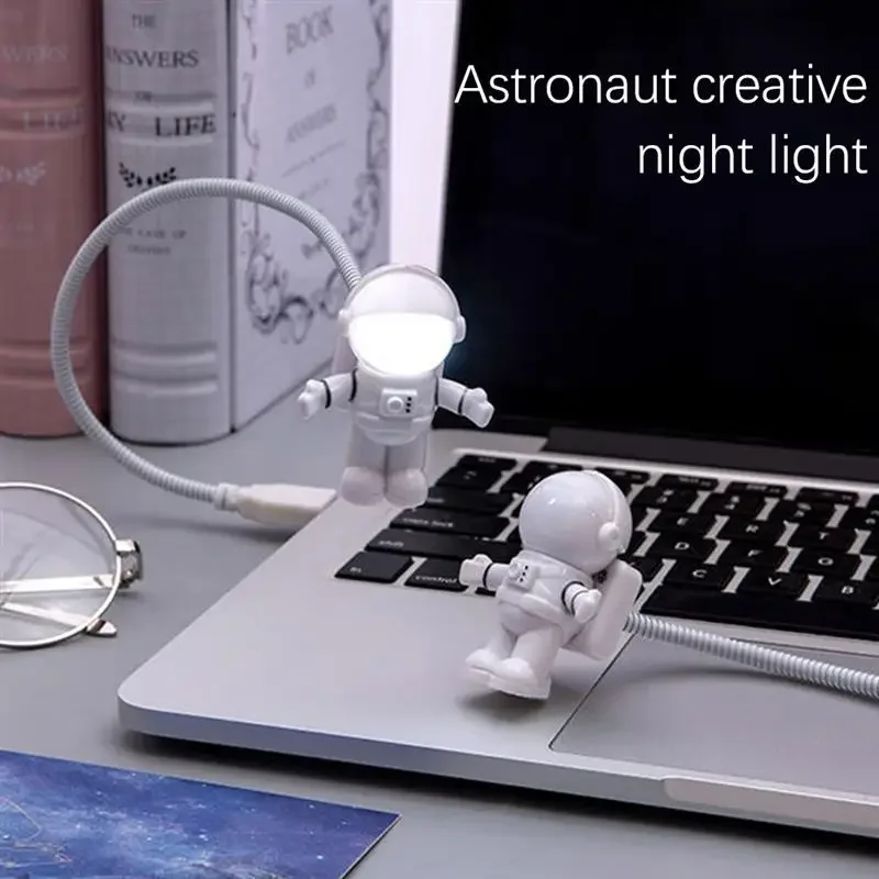 USB ночник светодиодный светильник астронавта настольная лампа гибкий 5 В