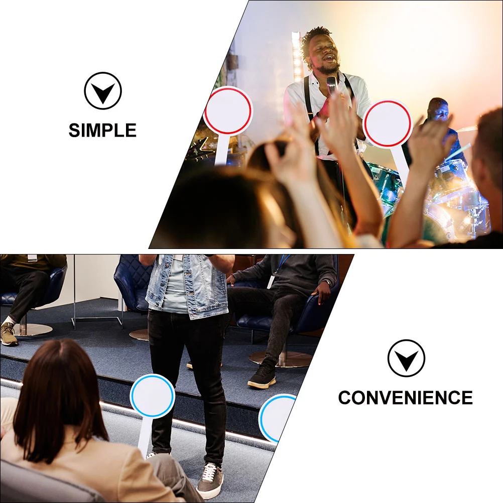 6 шт. табло для сухого стирания весло голосования мини-ручные белые доски