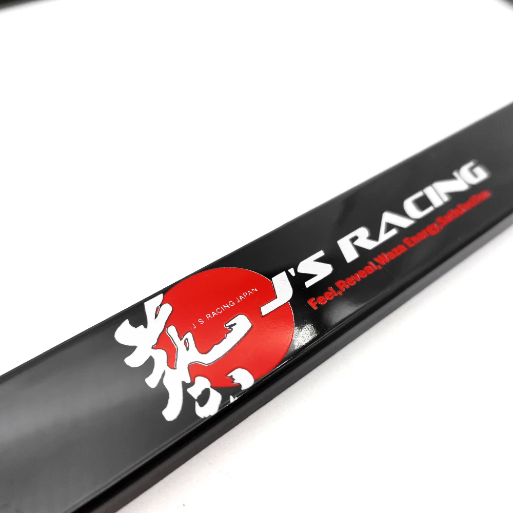 1 шт. модные бирки в стиле JDM значок JS RACING рамка для номерного знака автомобиля