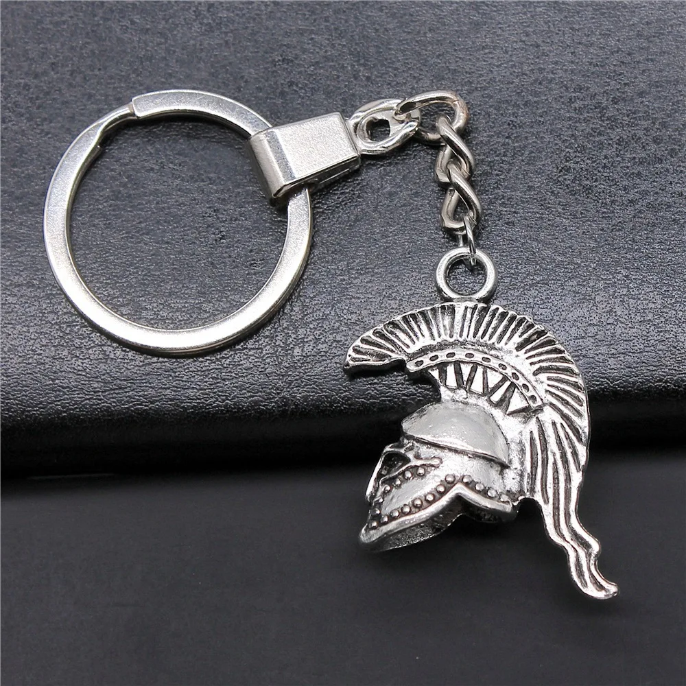 Металлический держатель «сделай сам», дневной подарок, мужской брелок, 2 цвета, 36x28x14 мм, 3D Ретро, римские строительные подвески, брелок