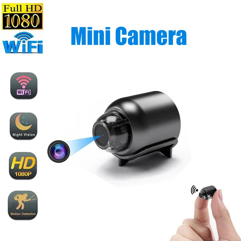 

Mini Camera IP WiFi 1080P HD Night Vision Remote Monitoring 160° Wide Angle USB Micro Smart Home Small Camcorder Ip Camera Room