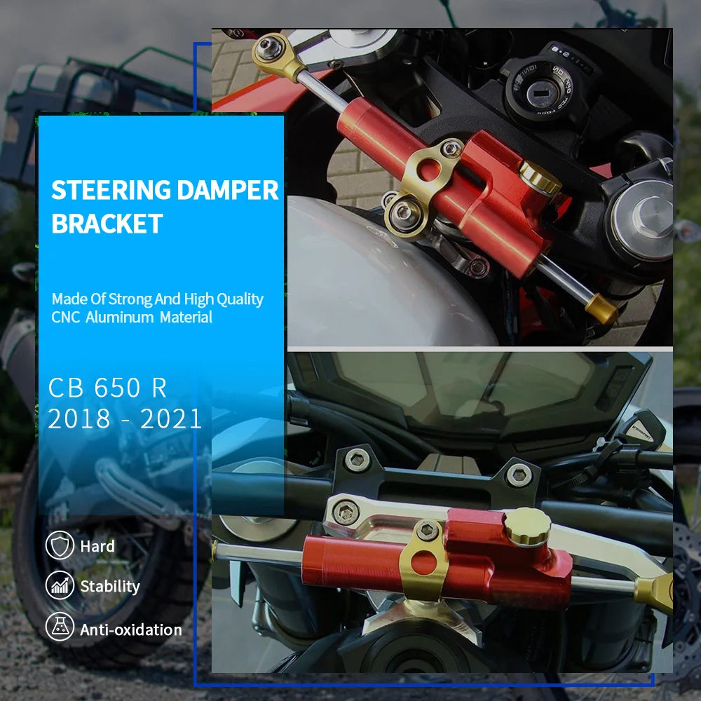 

Motorcycle Steering Stabilizer Damper Steer Damper Mounting Bracket Kit FOR HONDA CB650R CB650 R CB 650 R 2018 2019 2020 2021